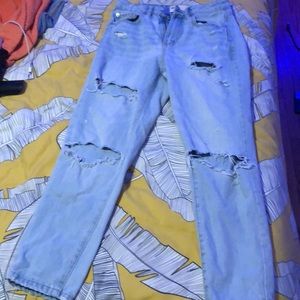 Light blue mom jeans